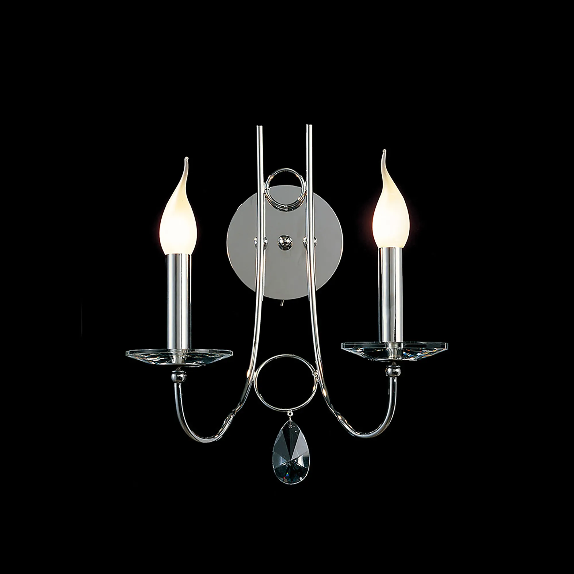 IL40032  Danya Crystal Wall Lamp 2 Light